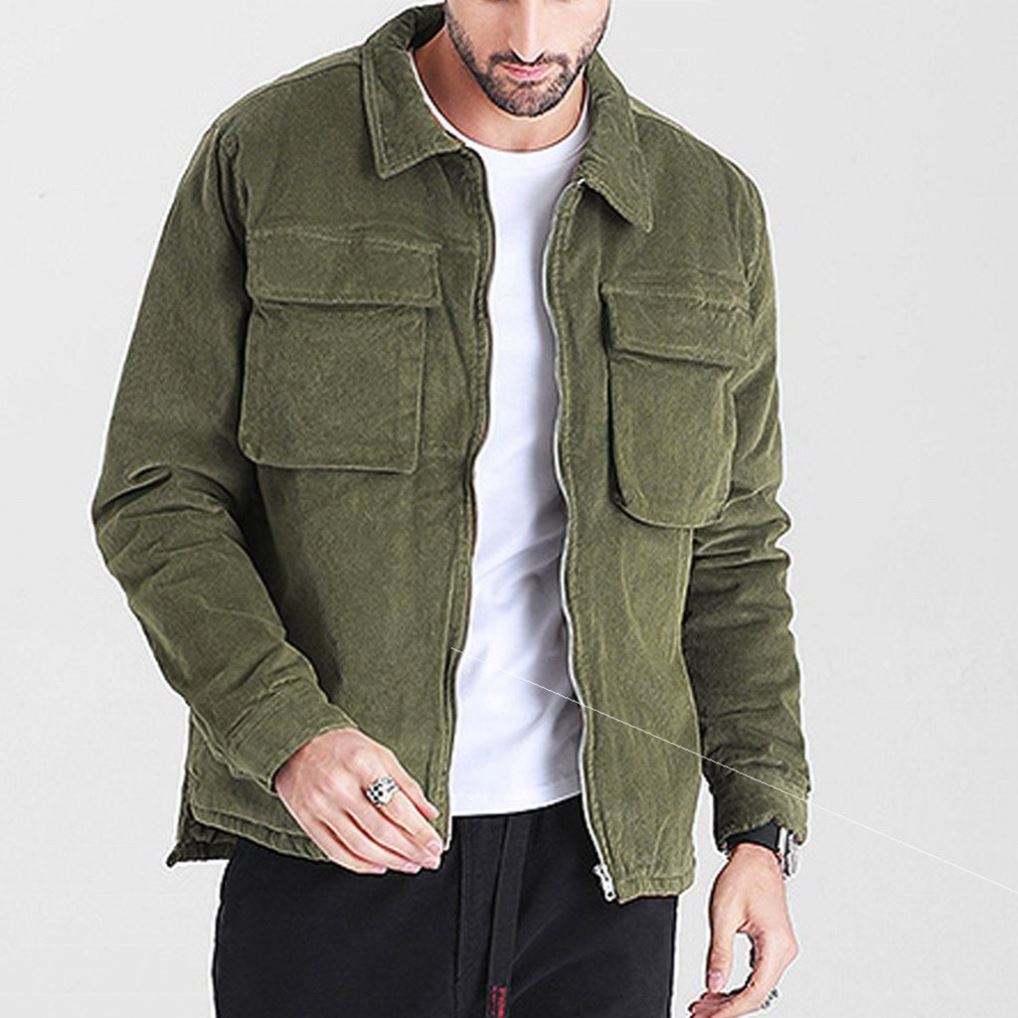 OEM v&yacute;robce na zak&aacute;zku vysoce kvalitn&iacute; vintage pran&eacute; p&aacute;nsk&eacute; manšestrov&eacute; kapsy na zip pro voln&yacute; čas lež&eacute;rn&iacute; bunda