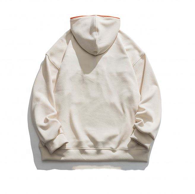 Sudaderas con capucha de encargo del tama&ntilde;o extra grande de las mangas largas de la capilla de la cremallera del bordado del fabricante del OEM ocasionales