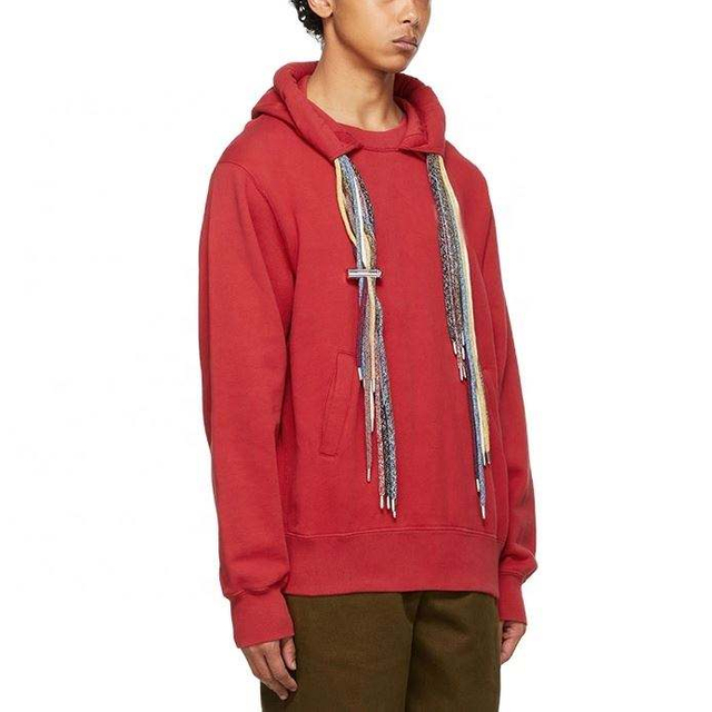 OEM-Hersteller kundenspezifisches Herrenbekleidungs-Kapuzenpullover mit Kapuze und Kordelzug aus &uuml;bergro&szlig;er Baumwolle