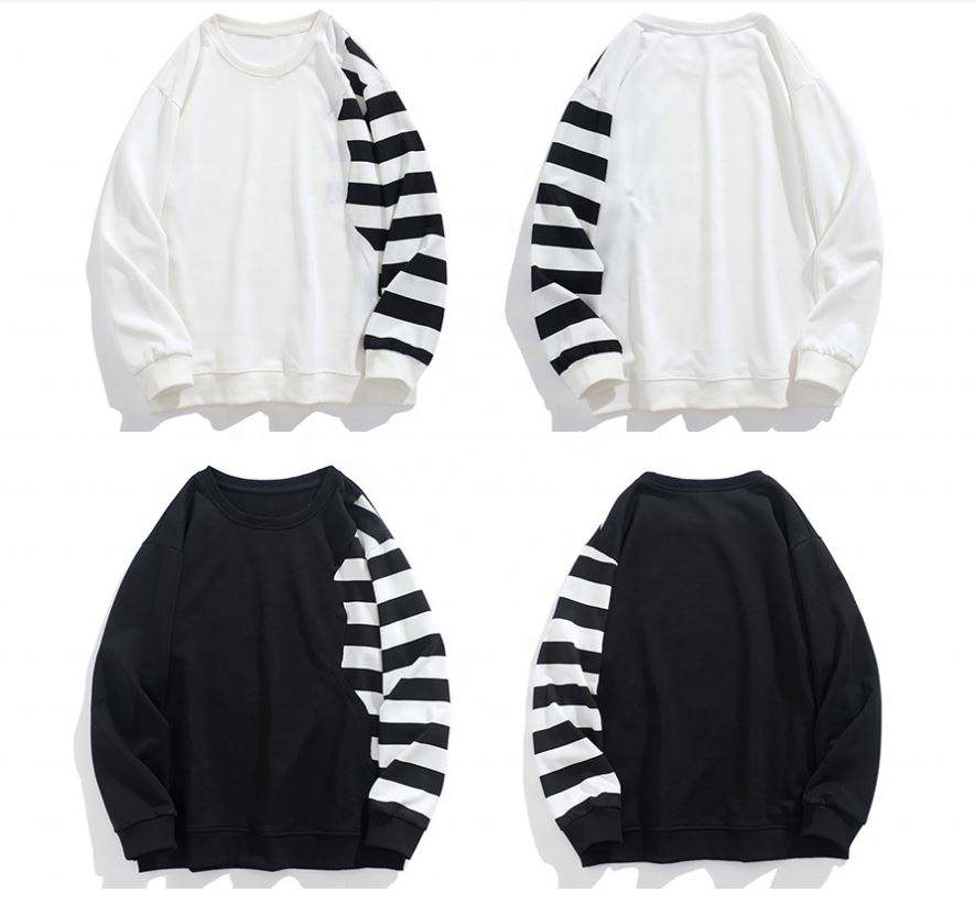 Κατασκευαστής OEM Customized Stripe Casual Custom Φούτερ Plus Size Hoodies Ανδρικές κουκούλες
