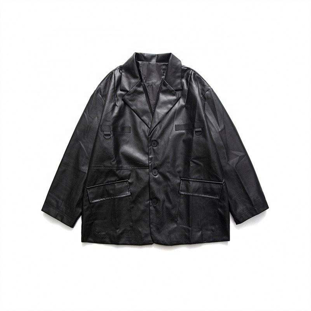 Pengilang OEM Custom Berkualiti Tinggi Fungsi Plus Saiz Jaket Berbilang Beg Lelaki Kulit Pu Edisi Lebar Lebar