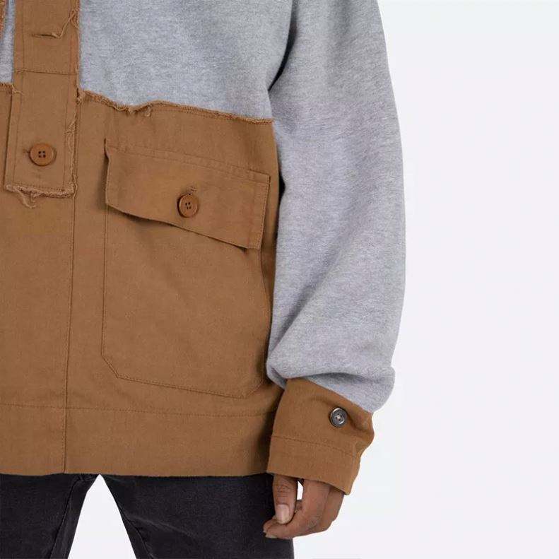OEM-Hersteller Herren-Kapuzenpullover in &Uuml;bergr&ouml;&szlig;e mit ma&szlig;geschneiderten Workout-Sweatshirts mit gro&szlig;en Taschen