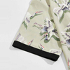 Zomermode shorts heren kraanprint contrast bindende kimono shorts heren tweedelige shorts set
