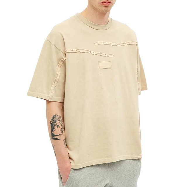 100% bavlna Vroubkovan&aacute; m&oacute;da Vlastn&iacute; logo P&aacute;nsk&aacute; trička s kr&aacute;tk&yacute;m ruk&aacute;vem