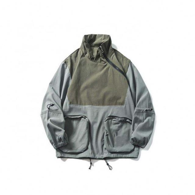 OEM-fabrikant op maat heren mode schuine rits pullover jas