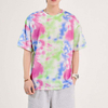 OEM Custom T-Shirt Personnaliserbar T-skjorte med rund hals, kortermet Tie Dye Printed Men 100% Polyester T-Shirt