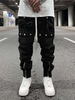 Produttore OEM 2022 Prodotti Pantaloni da jogging con giacca a vento dal taglio ampio Pantaloni sportivi con tasca multi-zip in nylon Pantaloni cargo