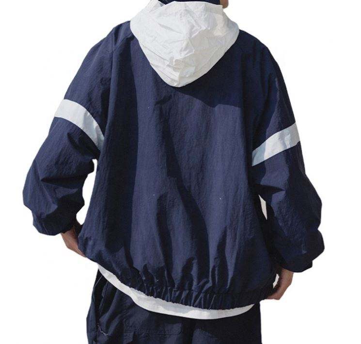 Vodootporna leteća majica s kapuljačom s patentnim zatvaračem prilagođena proizvođaču OEM-a, nova jakna s retro šavovima