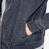 ผู้ชายเสื้อผ้าแฟชั่น Jaket กางเกงยีนส์ Zip Up แจ็คเก็ตยีนส์