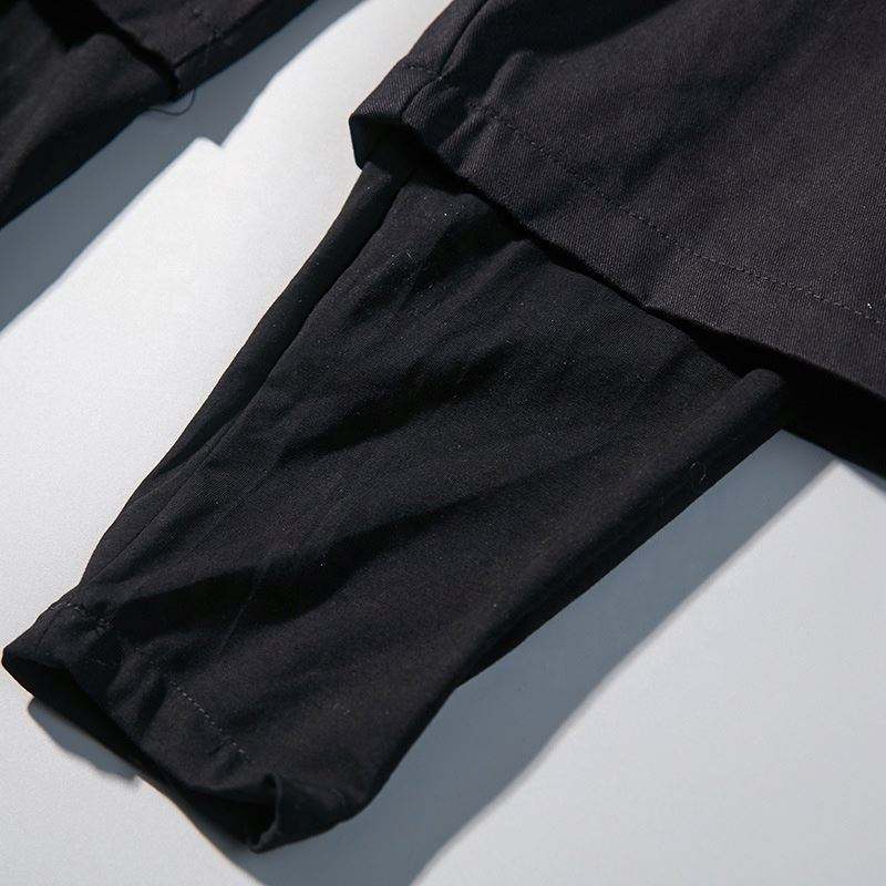 OEM-Hersteller passen multifunktionale Herren-Jogginghosen in reiner Farbe mit Kordelzug-Cargohosen f&uuml;r Streetwear-Herrenhosen an
