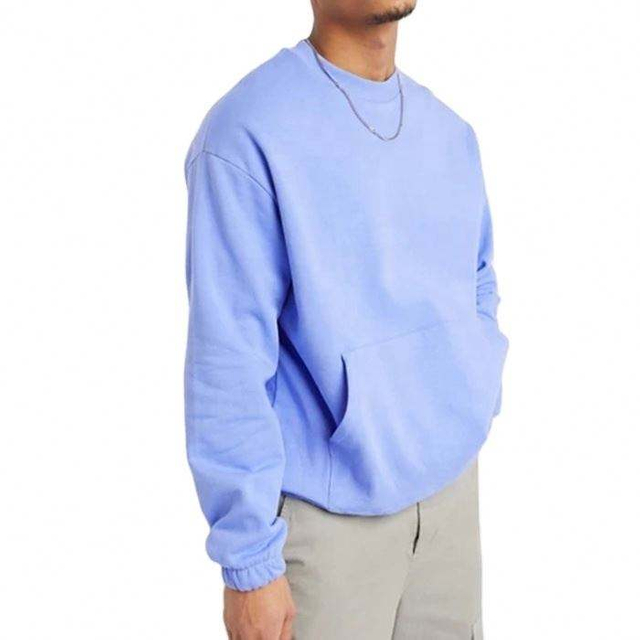 Felpa con cappuccio personalizzata del produttore OEM Felpe con spalla bassa stile base Felpa girocollo con cappotti da uomo semplici oversize