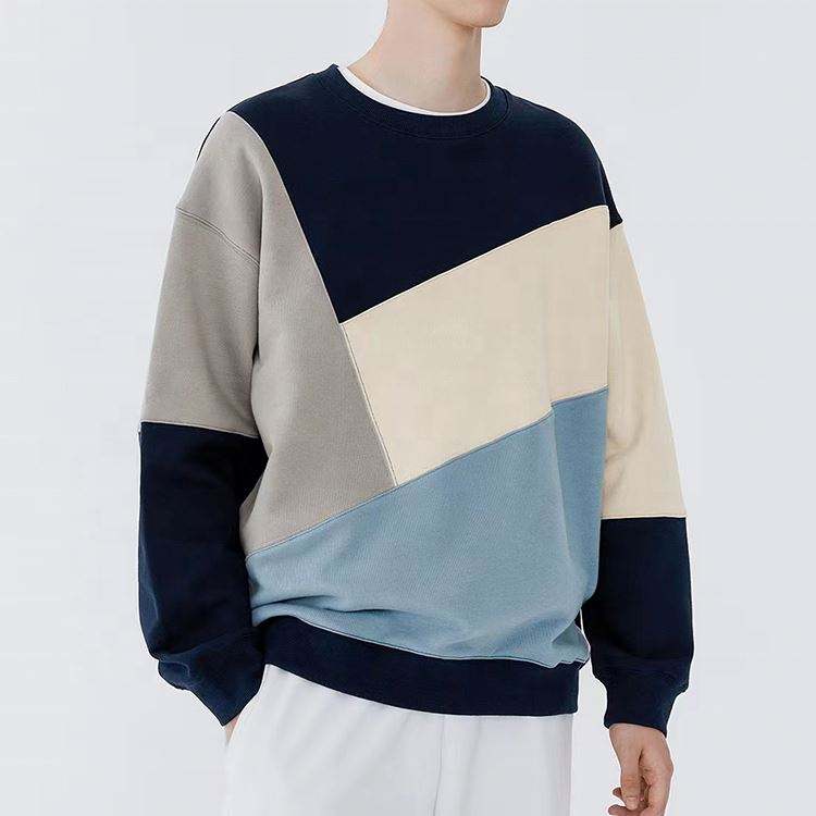 OEM v&yacute;robca prisp&ocirc;soben&eacute; logo Patchwork mikina s O-neck Oversized p&aacute;nska mikina High Street