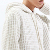 Sweat &agrave; capuche en tissu gaufr&eacute; pour hommes, fabricant OEM personnalis&eacute;, nouveau pull &agrave; capuche unisexe, coupe ample, &eacute;paules tombantes
