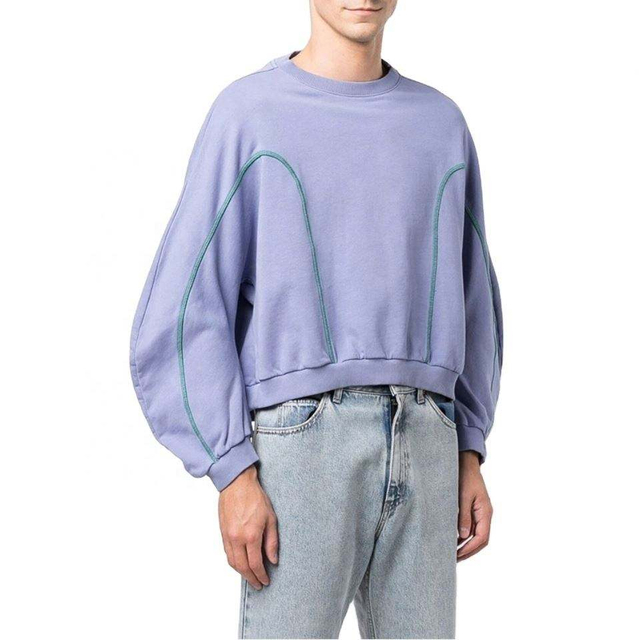 OEM Manufacturer Custom homines Oversized Cotton Contra suturam Crewneck Cap Iacta Humerum Hoodie Pullover