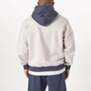 Fabricante OEM, abrigos personalizados para hombre, gran oferta, sudaderas de manga larga, sudaderas con capucha de retazos de gran tama&ntilde;o en blanco a la moda para