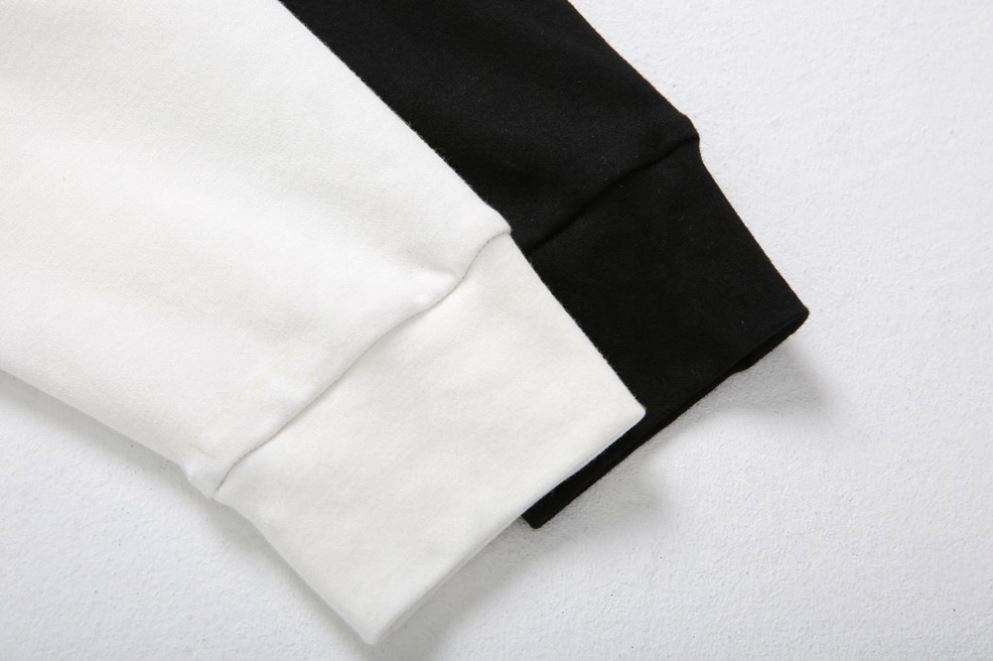 OEM fabricant Service v&ecirc;tements pour hommes personnalit&eacute; mode contraste couleur revers d&eacute;contract&eacute; chemise ample pull &agrave; capuche personnalis&eacute;