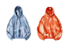 Abbigliamento personalizzato Vendita calda Felpa con cappuccio in cotone 100% tie dye unisex