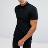 T-shirt polo Slim Fit pour hommes, en coton noir vierge personnalis&eacute;, fournisseur chinois d'or