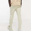 Custom Tapered Solid Color Drawstring Elastic Waist Men Sweatpants