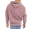 Felpa con cappuccio oversize da uomo stile vintage lavato con acido personalizzata all'ingrosso in cotone 100%.