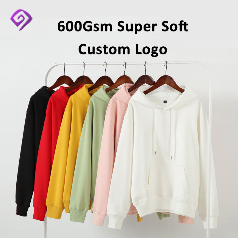 600 gsm casual huvtr&ouml;jor anpassad logotyp luvtr&ouml;ja Unisex grossist vanliga huvtr&ouml;jor i bulk