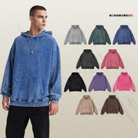 420 Gsm kiv&aacute;l&oacute; minős&eacute;gű utcai viselet nagy s&uacute;ly&uacute;, t&uacute;lm&eacute;retezett mosott vintage utcai ruh&aacute;zat, retro egyedi log&oacute; f&eacute;rfi kapucnis pul&oacute;ver