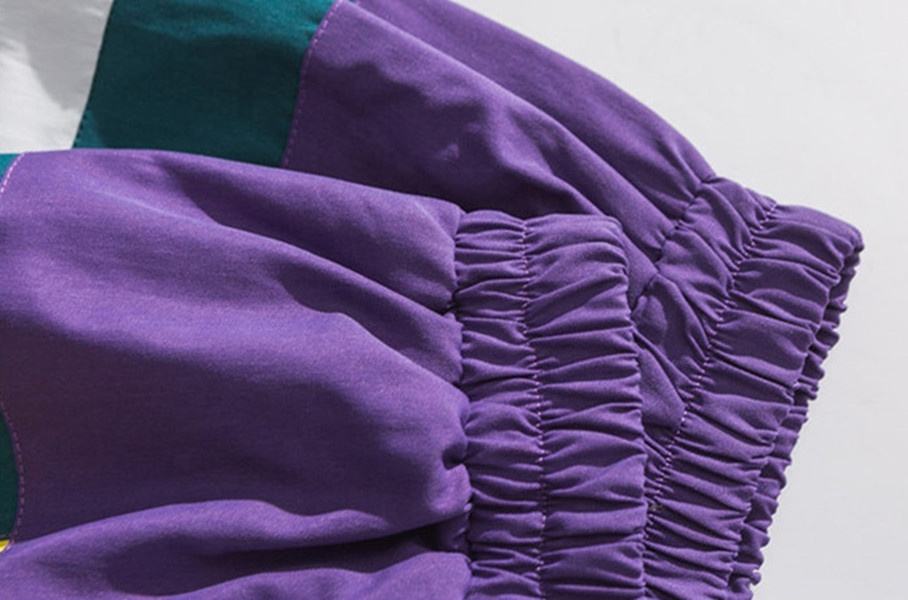 OEM Tillverkare Anpassade Kontrastf&auml;rger f&ouml;r m&auml;n Skarvad Vertikal krage Overall Casual Coat Jacka