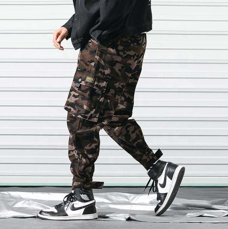 Pantalones multi del cargo de Hip Hop de los bolsillos de los pantalones t&aacute;cticos de la ropa para hombre de encargo del fabricante 2022 del OEM