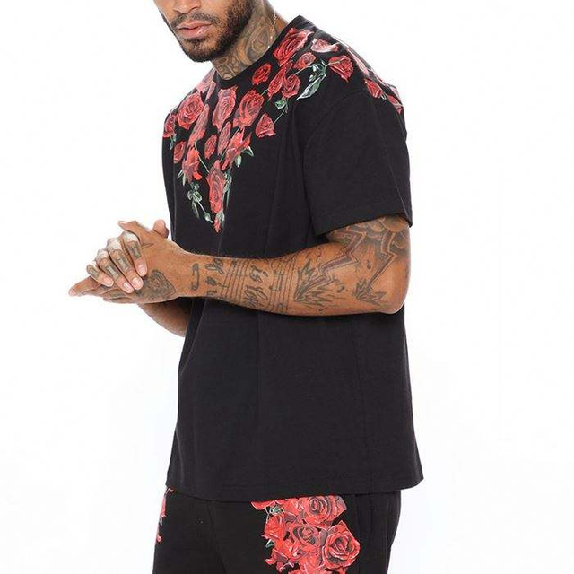 คุณภาพสูงออกแบบเองชายเสื้อยืดแขนสั้นพิมพ์ผู้ชาย 100% Cotton TShirt
