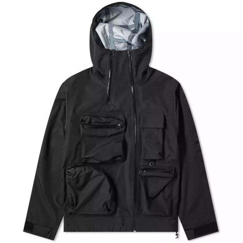 OEM Producent Ny Windbreaker Custom Logo Design M&aelig;nd Vandt&aelig;t 100% Nylon Letv&aelig;gts Cargos Til Jakke