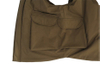 OEM-produsent tilpasset logo mote vinter ermel&oslash;s turtleneck vattert dun mans puffer polstret vest solid farge cargo jakke