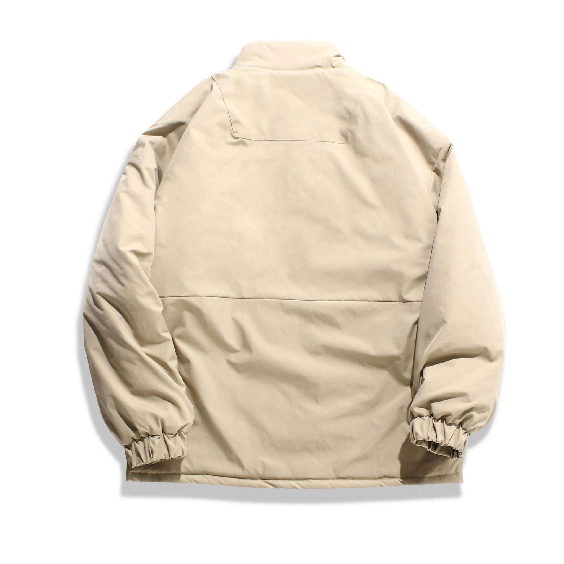 OEM Manufacturer Custom Men's Cotton Stand Collar Casual Solid Color Coat Jacket