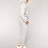 Висококачествен персонализиран дизайн на лого Slim Fit с дълъг ръкав и сив джоб на кенгуру за мъже