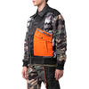 ຜູ້ຜະລິດ OEM Custom Men's Coat High Quality Long Sleeve Turn-Down Collar Zipper Patchwork Sport Camouflage Jacket