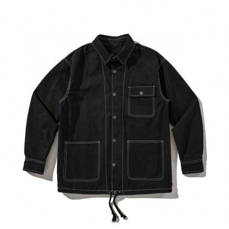 Giacca da servizio di alta qualit&agrave; con tasca in tinta unita da uomo alla moda personalizzata del produttore OEM