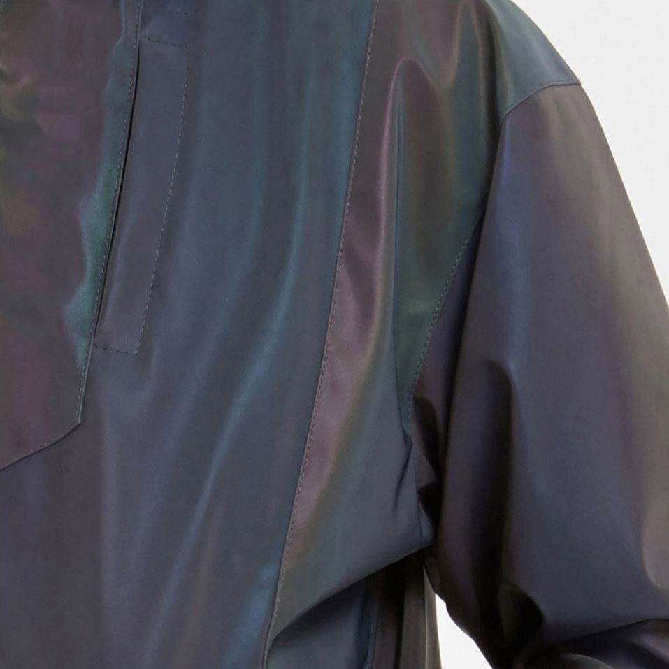 Veste de Sport r&eacute;fl&eacute;chissante arc-en-ciel, coupe-vent imperm&eacute;able &agrave; manches longues avec fermeture &eacute;clair pour hommes, fabricant OEM personnalis&eacute;