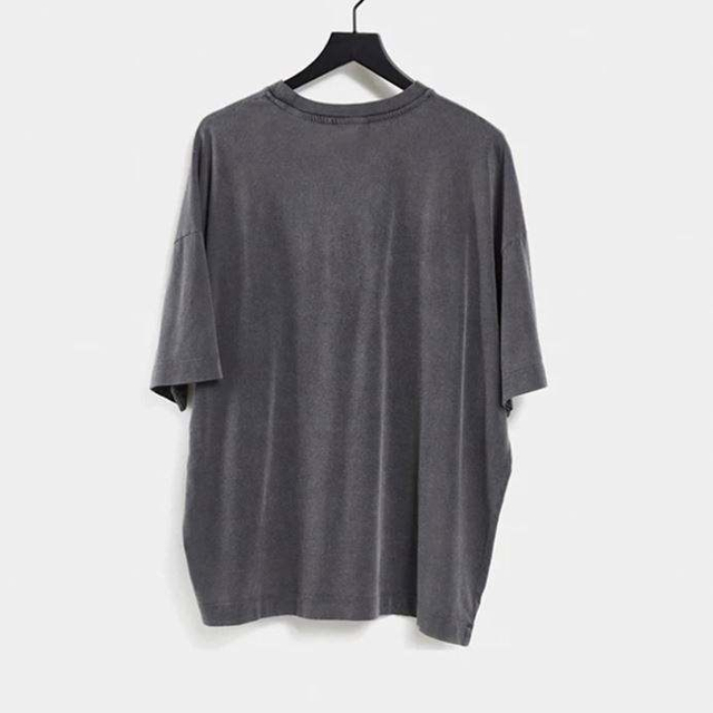 Producent Engros Drop Shoulder Blank T-shirts Kort&aelig;rmede m&aelig;nd Vintage vasket 100% bomuld T-shirt