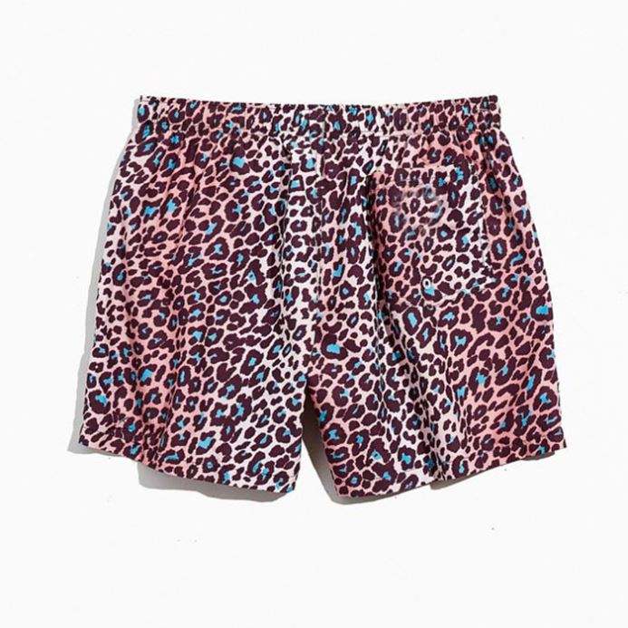 Seluar Pendek Gim Fesyen Baru Musim Panas Seluar Pendek Renang Lelaki Allover Seluar Pendek Pantai Lelaki Bercetak Leopard