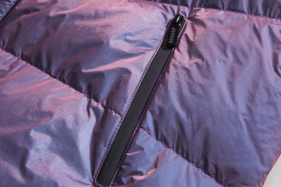 Oem 제조업체 맞춤형 남성용 다운 코트 퓨어 컬러 눈부신 재킷
