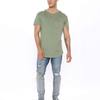 Manufacturers Tutus T-Shirt Sleeve Crew Collum Viri circa Curvam Hem T-shirt