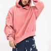 OEM-fabrikant op maat gemaakte oversized vintage acid wash zwaargewicht blanco hoodie-trui met verstelbare mouwen