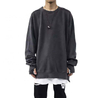 Fabricante oem logotipo personalizado de boa qualidade simples manga longa jumper liso cor s&oacute;lida algod&atilde;o oversize pul&ocirc;ver para homem 2022 novo