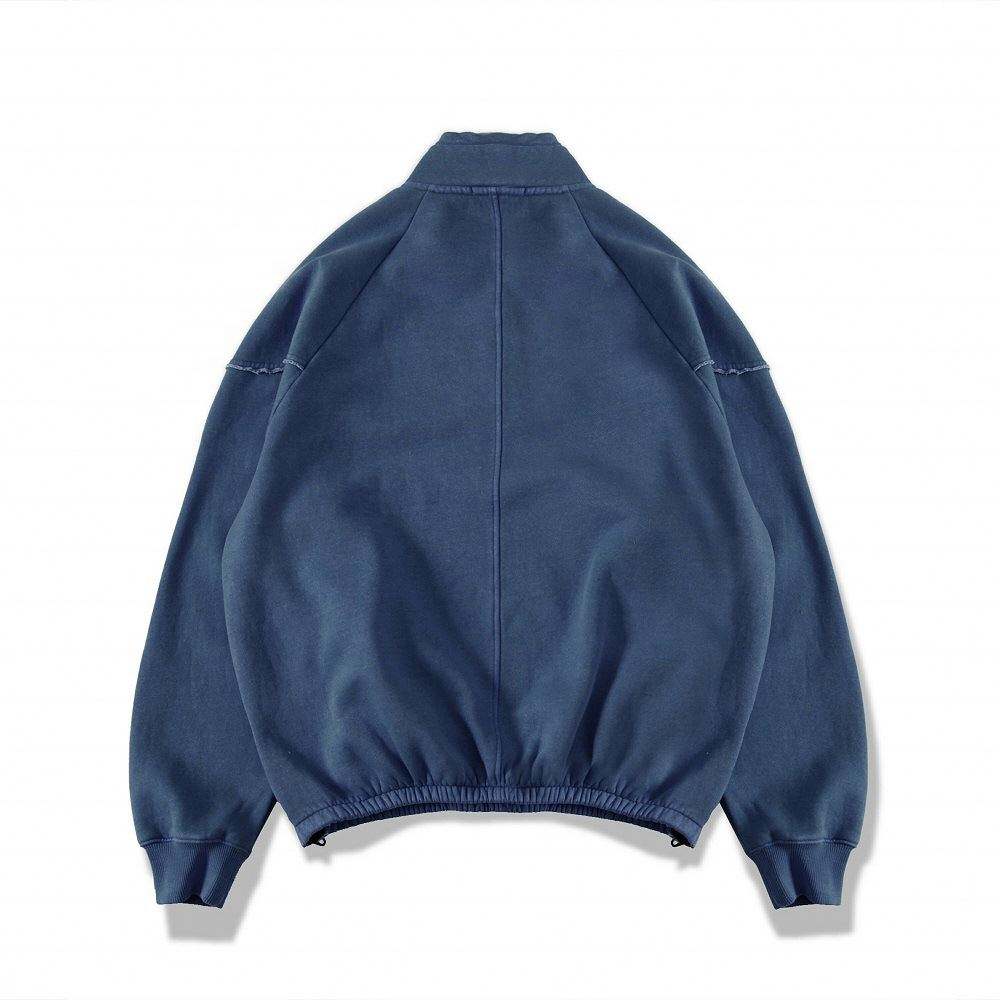 ผู้ผลิต OEM คุณภาพสูงเสื้อสเวตเตอร์ Hip Hop Retro Washed Olded เสื้อขนแกะแข็งไม่มีฮูด