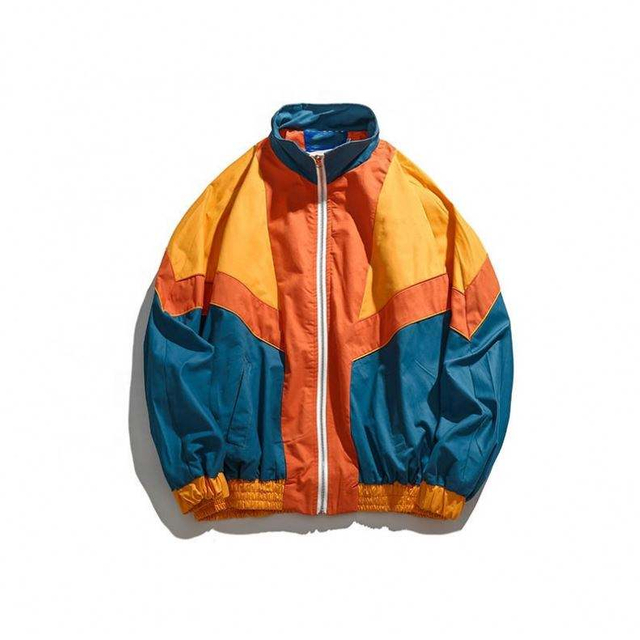 Fabricante OEM, abrigos personalizados para hombre, c&aacute;rdigan con cuello levantado de Color en contraste, chaqueta c&oacute;moda de moda informal, chaqueta de ropa