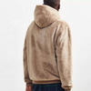 Pengeluar OEM Ketebalan Tersuai Sweatshirt Hoodie Bulu Bulu Kosong Hangat Pullover Untuk