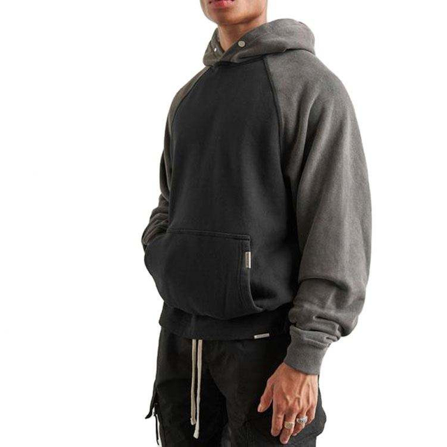 OEM производитель зимние толстые 450Gsm модные флисовые мужские мужские пустые толстовки мужские уличные толстовки