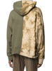 Fabricante OEM, sudadera con capucha de gran tama&ntilde;o para hombre personalizada con hombros ca&iacute;dos, sin cordones, con bloques de color, estampado Tie Dye, sudaderas con capucha de dos tonos