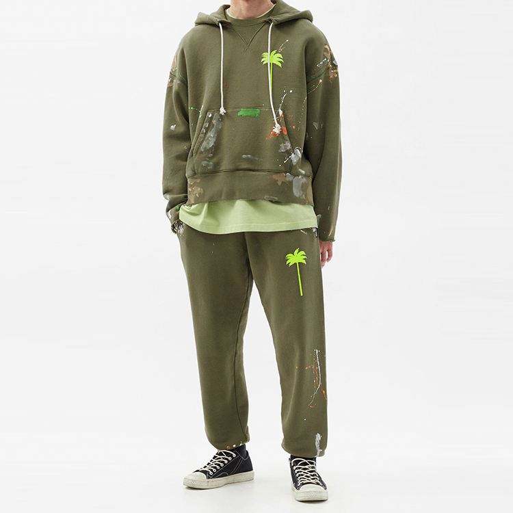 OEM-fabrikant Ny mode brugerdefineret udend&oslash;rs grafisk print pullover Lang&aelig;rmet sport afslappet h&aelig;ttetr&oslash;jer til m&aelig;nd