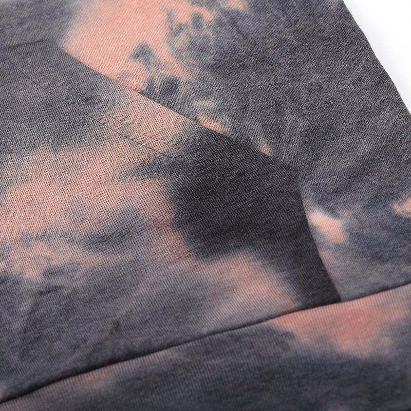 OEM-producent Brugerdefineret broderilogo Modetr&oslash;je M&aelig;nds oversize Casual Street Style Tie-Dye h&aelig;ttetr&oslash;je til m&aelig;nd