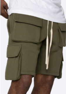 Ανδρικά καλοκαιρινά κοντό Street Wear 3D Pocket Fleece Σορτς Cargo